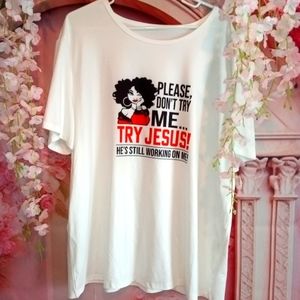 Ladies new print tshirt